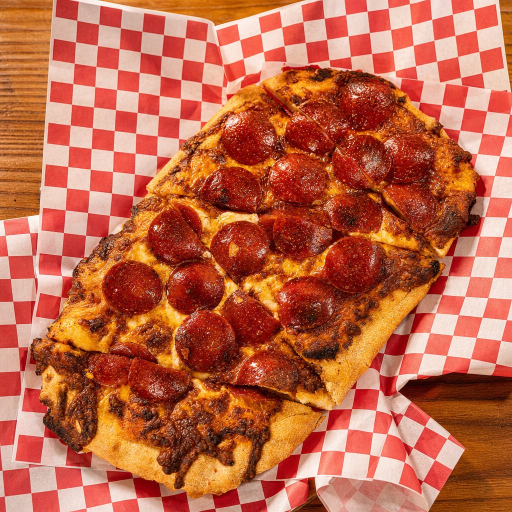 Pepperoni pizza.